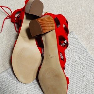 Red sandals